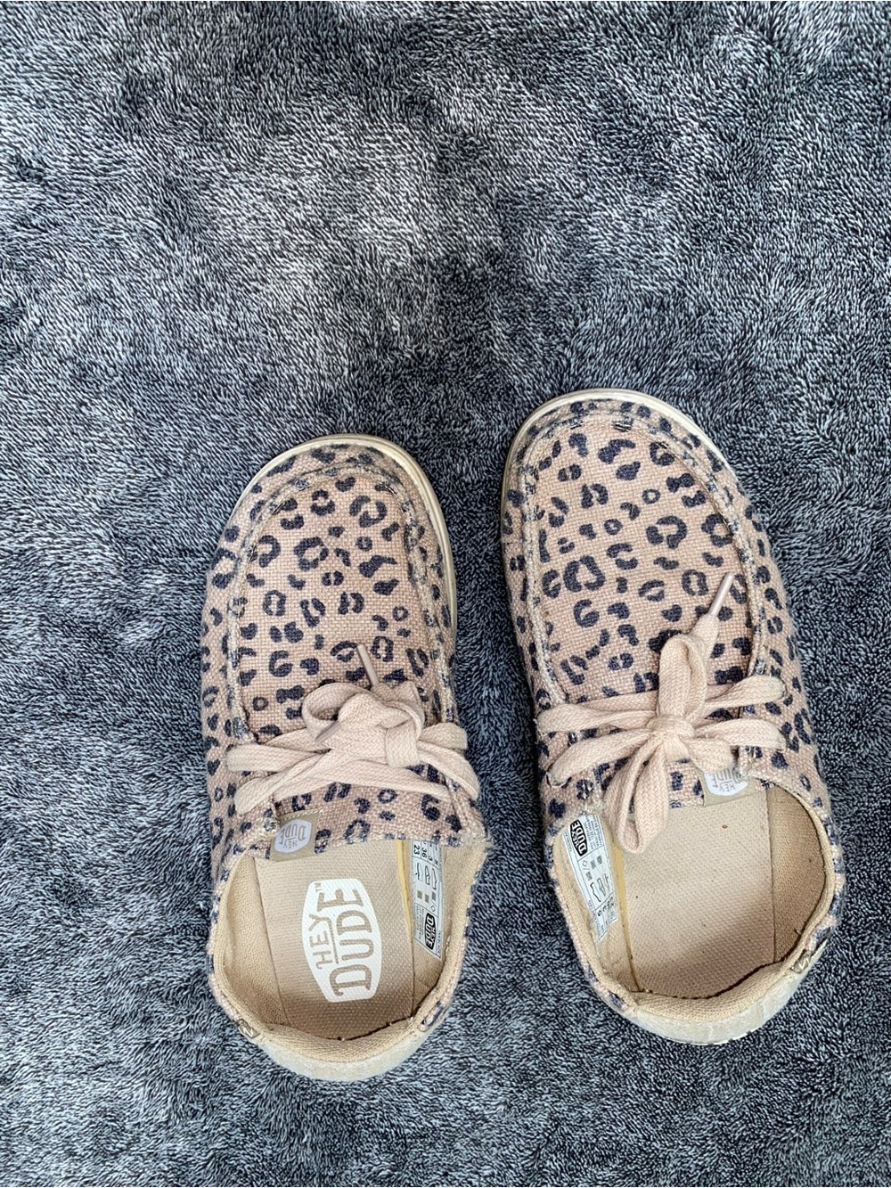 HEYDUDE Women’s Leopard Printed Slip-On Shoes Size 5